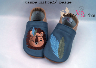 Lederpuschen Boho Löwe 2